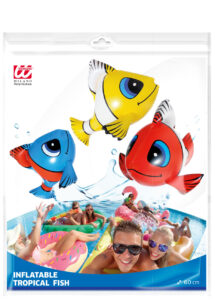 poisson gonflable, poissons décorations hawai, poissons gonflables décorations tropicales