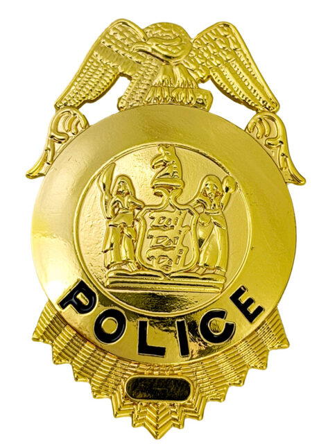insigne de police, badge de police, insigne FBI, Badge Police FBI, Métal Doré