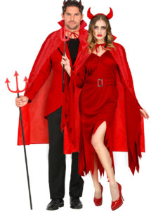 cape rouge halloween, cape de diable halloween