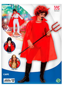 cape rouge pour enfant, cape rouge, cape diable