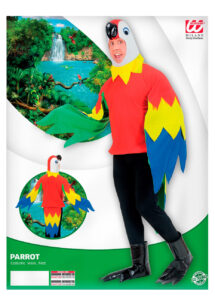 déguisement de perroquet, costume perroquet adulte, déguisement perroquet homme, déguisement oiseau homme, costume animal, déguisement animal homme