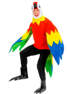 déguisement de perroquet, costume perroquet adulte, déguisement perroquet homme, déguisement oiseau homme, costume animal, déguisement animal homme