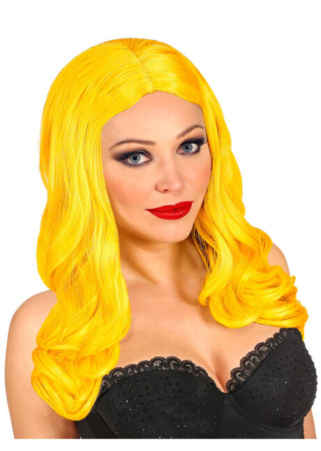 perruque jaune femme, perruque longue jaune, perruque qualité, Perruque Roxy, Jaune