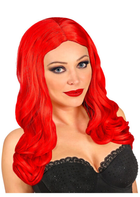 perruque rouge femme, perruque rouge longue, perruque rouge qualité, Perruque Roxy, Rouge