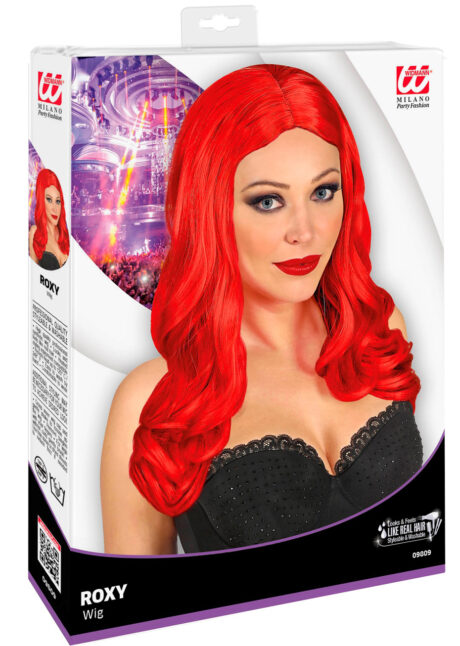 perruque rouge femme, perruque rouge longue, perruque rouge qualité, Perruque Roxy, Rouge