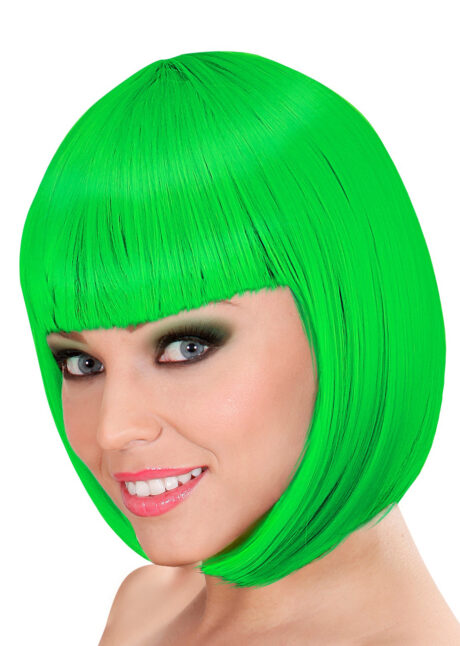 perruque verte femme, perruque carré vert pour femme, perruques paris, perruque femme, Perruque Loulou, Carré Vert