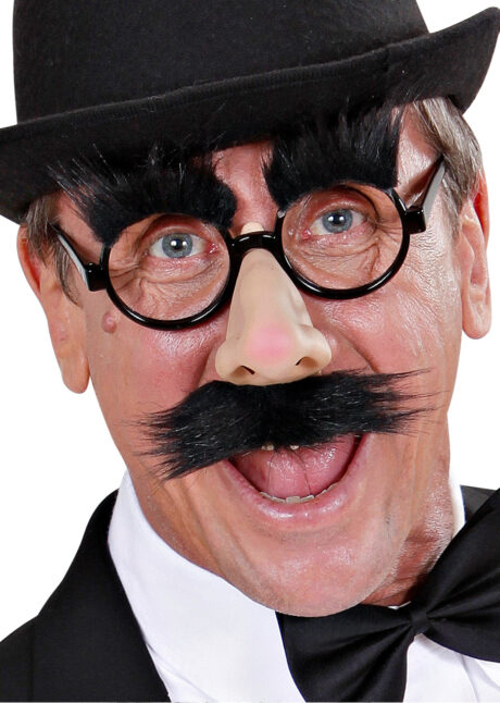 lunettes groutcho Marx, lunettes nez moustaches, lunettes avec faux nez, lunettes de déguisements, Lunettes Groutcho, avec Nez, Moustache, Sourcils