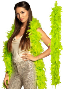 boa plumes, boa plumes vertes, boa vert, accessoire années 20, accessoire années 30, Boa en Plumes, Vert Pomme