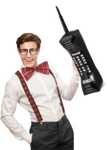telephone portable gonflable, téléphone portable années 80, téléphone géant gonflable