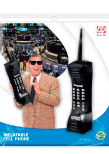 telephone portable gonflable, téléphone portable années 80, téléphone géant gonflable