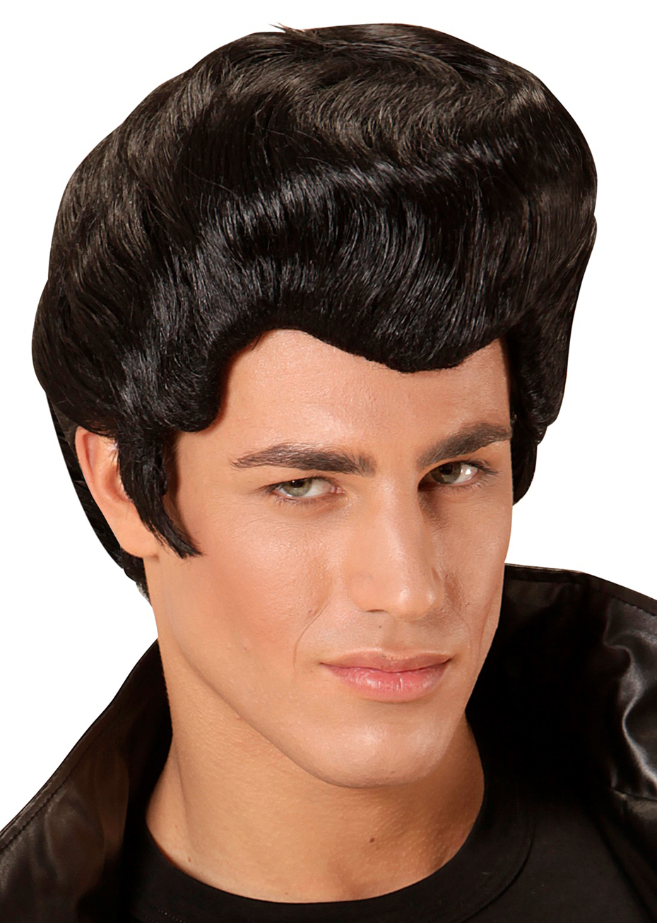 perruque elvis, perruque rock'n'roll, perruque années 50, perruque années 60, perruque du king, elvis presley