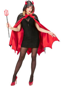 cape de diable, cape halloween, déguisement de diable, diablesse halloween, déguisement de diable pour halloween, cape rouge halloween