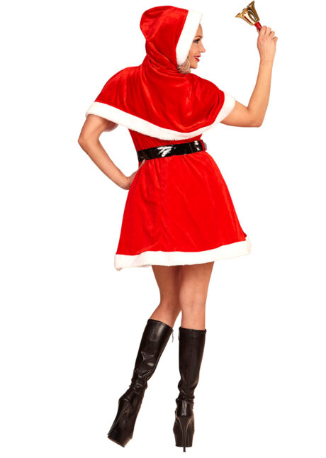 déguisement de mère noël, déguisement de noël, costume de mère noël femme, costume père noël femme, Déguisement Mère Noël, avec Cape