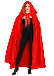 cape rouge capuche, cape rouge diable, cape halloween