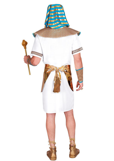 DEGUISEMENT-PHARAON-EGYPTIEN-1213, Déguisement de Pharaon Egyptien, Blanc et Or