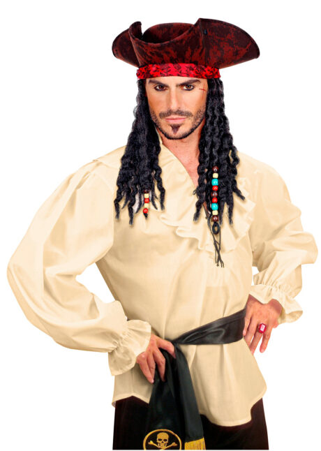 chemise pirate, chemise renaissance, chemise médiévale, chemise époque, Chemise Pirate, Aubergiste Médiéval, Renaissance, Ivoire