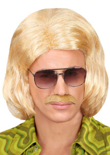 perruque disco, perruque blonde, perruque homme blonde, perruque années 70