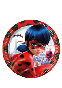 assiettes ladybug, assiettes miraculous, vaisselle miraculous, décorations miraculous