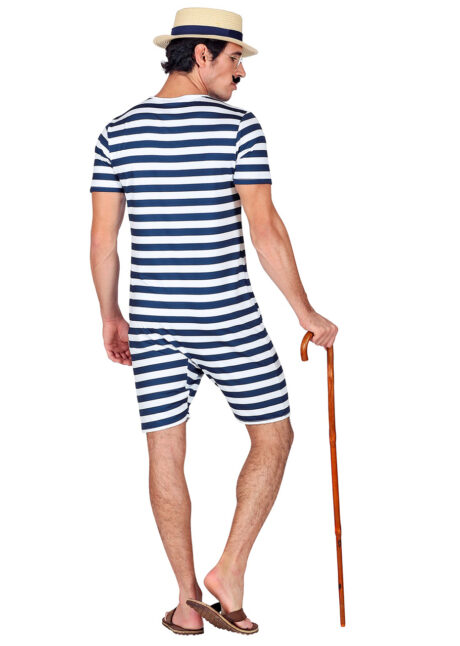 déguisement maillot de bain années 30, costume de bain années 20, déguisement costume de bain rétro, Déguisement Costume de Bain Rétro, Bleu