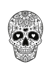 faux tatouage, tatouage temporaire, jour des morts