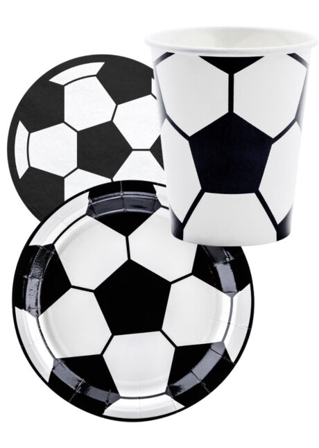 VAISSELLE-BALLON-DE-FOOT, anniversaire foot, Vaisselle Foot, Serviettes Ballon