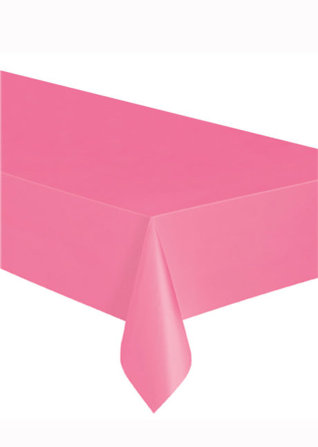 NAPPE-ROSE-en plastique, Vaisselle Rose Bonbon, Nappe