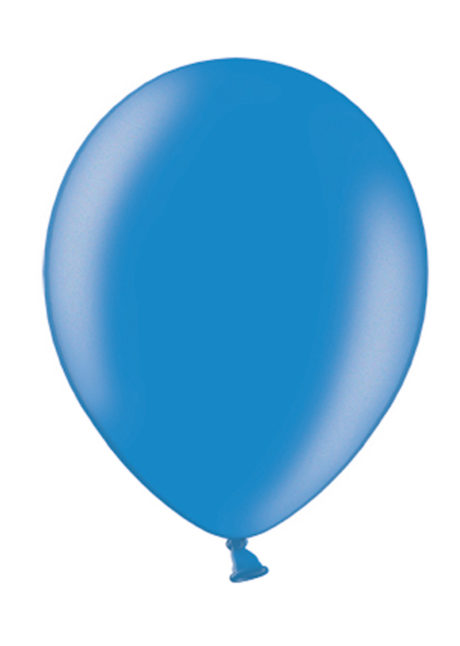 ballons bleus, ballons baudruche, ballons hélium, Ballons Bleu Cornflower Métal, en Latex, x 10 ou x 50