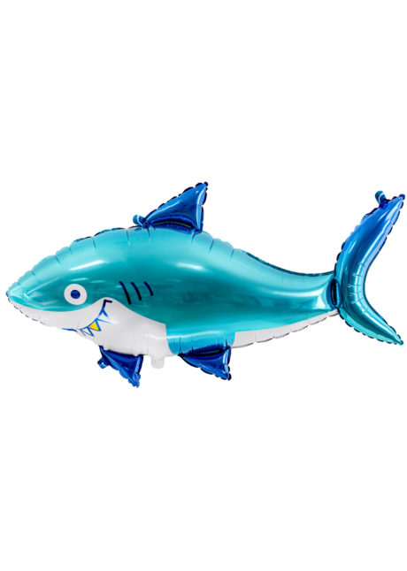 ballon requin, ballon hélium, ballon anniversaire, ballon poisson, Ballon Poisson Requin Malin, en Aluminium