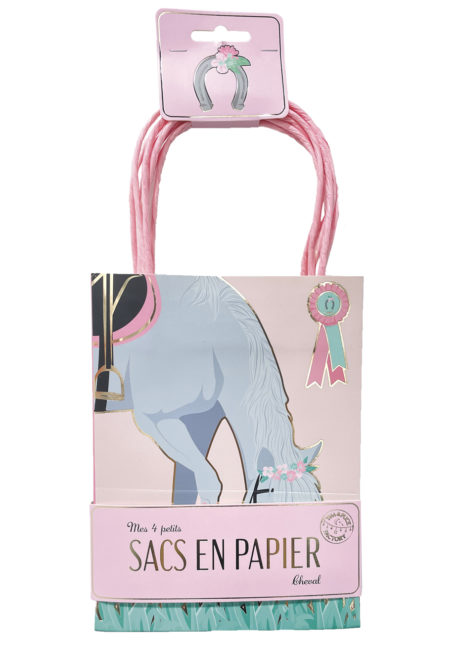 sac cadeau cheval, sachet cadeau anniversaire, sacs à bonbons, sachets bonbons anniversaires, Sacs Cadeaux Cheval Lovely Moments