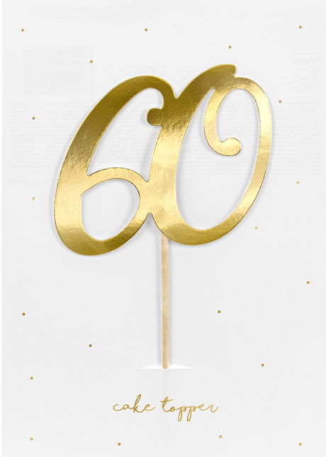 cake topper, décorations gateau, déco pour gâteau 60 ans, Décoration Gâteaux, Cake Topper Anniversaire, 60 Ans