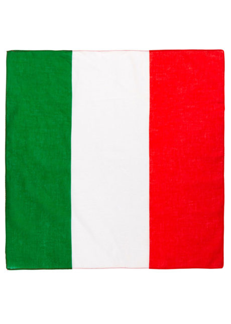 bandana italien, bandana drapeau Italie, bandana drapeau italien, accessoire déguisement italie, Bandana Italie