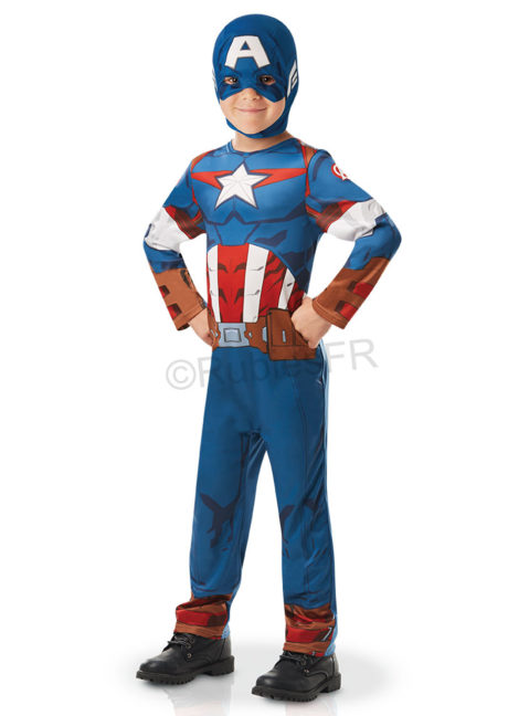 déguisement captain America enfant, déguisement super héros garçon, déguisement super héros enfants, costume Captain America, Déguisement de Captain America, Classique, Garçon