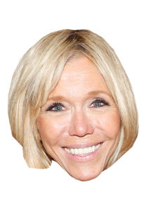 masque de Brigitte macron, masque célébrités, masque politique, Masque Brigitte Macron