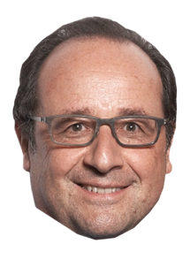 masque François hollande, masque politique, masques célébrités, Masque François Hollande, 2