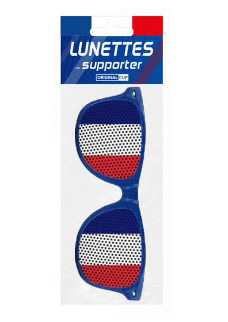 lunettes France, lunettes euro 2021, accessoire supporter france, coupe du monde, lunettes drapeau français, Lunettes France, Bleu Blanc Rouge