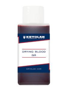 faux sang kryolan, faux sang réaliste, faux sang blessures, faux sang halloween, Faux Sang Drying Blood, Foncé, Kryolan