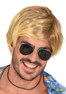 perruque blonde, perruque surfeur homme, perruque Brice de nice, perruque surfeur