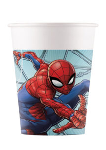 gobelets Spiderman, vaisselle Spiderman, gobelets jetables Spiderman