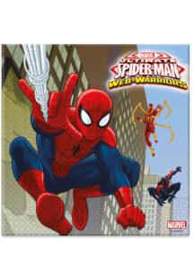 serviettes Spiderman, vaisselle Spiderman, serviettes jetables Spiderman