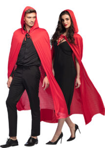 cape rouge capuche, cape rouge diable, cape halloween