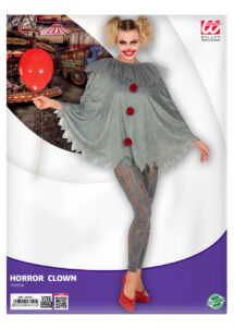 cape de clown, poncho de clown, cape halloween clown