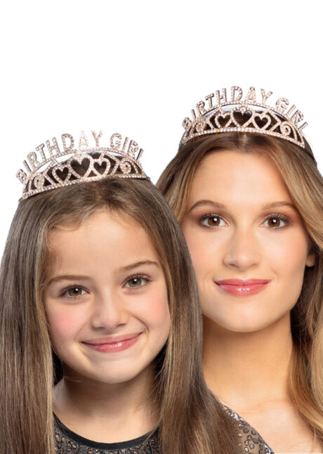 serre tete anniversaire, couronne anniversaire, Diadème Anniversaire, Birthday Girl, Rose Gold et Strass