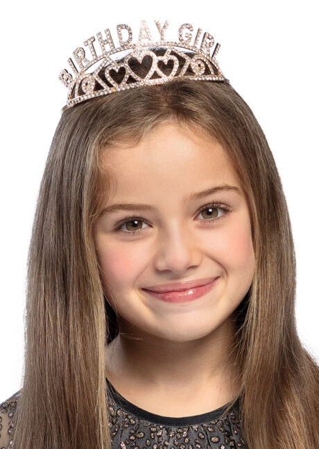 serre tete anniversaire, couronne anniversaire, Diadème Anniversaire, Birthday Girl, Rose Gold et Strass