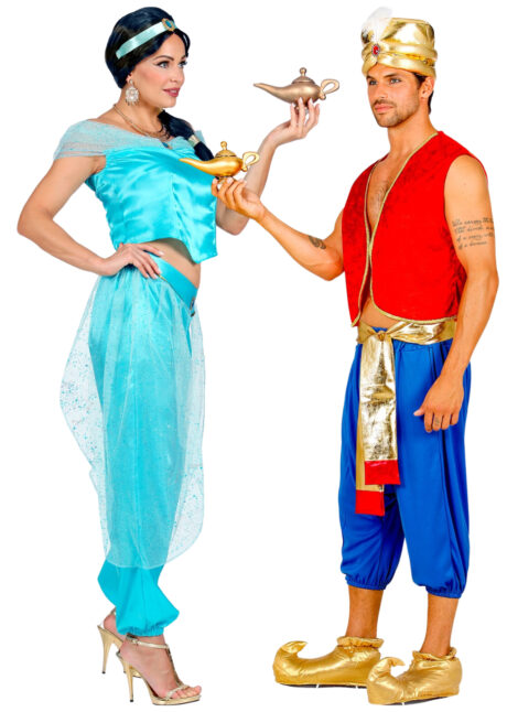déguisement duo Aladin et Jasmine, couple Aladin et Jasmine, déguisement oriental couple, Déguisements Couple, Aladin et Jasmine
