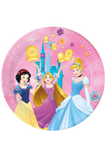 assiettes disney princesses, assiettes anniversaire Disney, décorations anniversaire disney