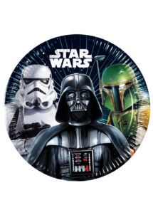 assiettes Star Wars, anniversaire STAR WARS garçon, décorations anniversaire STAR WARS, assiettes en carton, assiettes jetables