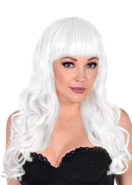 perruque blanche, perruque femme, perruque ange, perruque qualité supérieure, Perruque Bella, Blanche