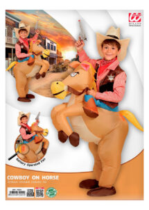 costume gonflable, déguisement gonflable pour enfant, déguisement gonflable cowboy rodéo