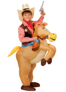 costume gonflable, déguisement gonflable pour enfant, déguisement gonflable cowboy rodéo