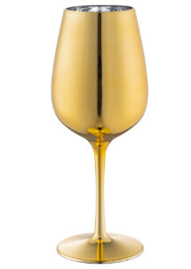 verre à vin, verre doré, grand verre doré, verre cérémonie
